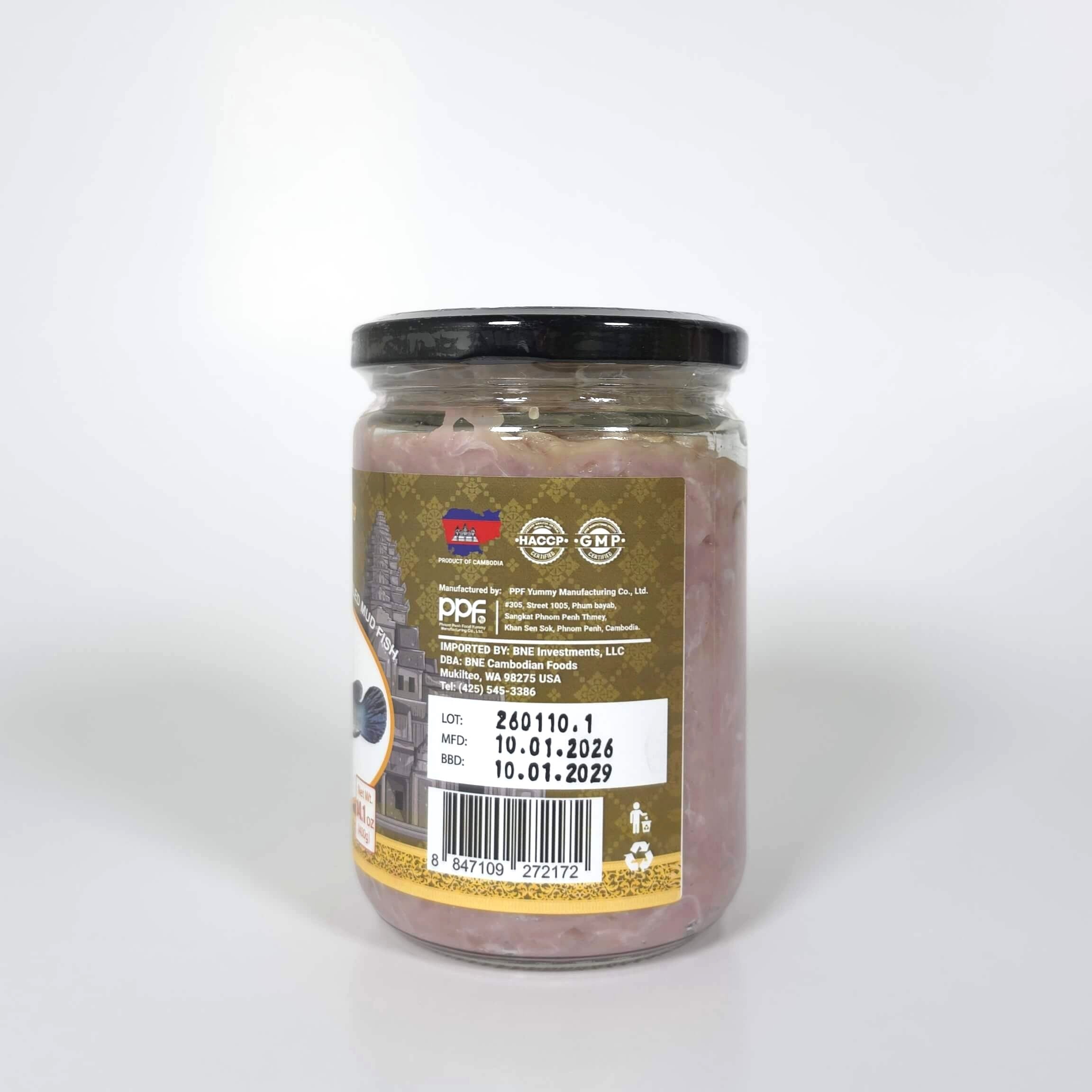Siem Reap Special Pure Pickled Mud Fish – 400g (14.1oz)