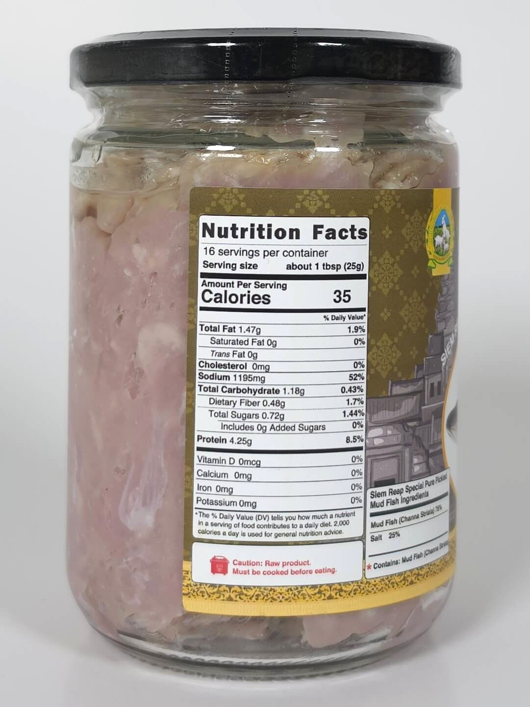 Siem Reap Special Pure Pickled Mud Fish – 400g (14.1oz)