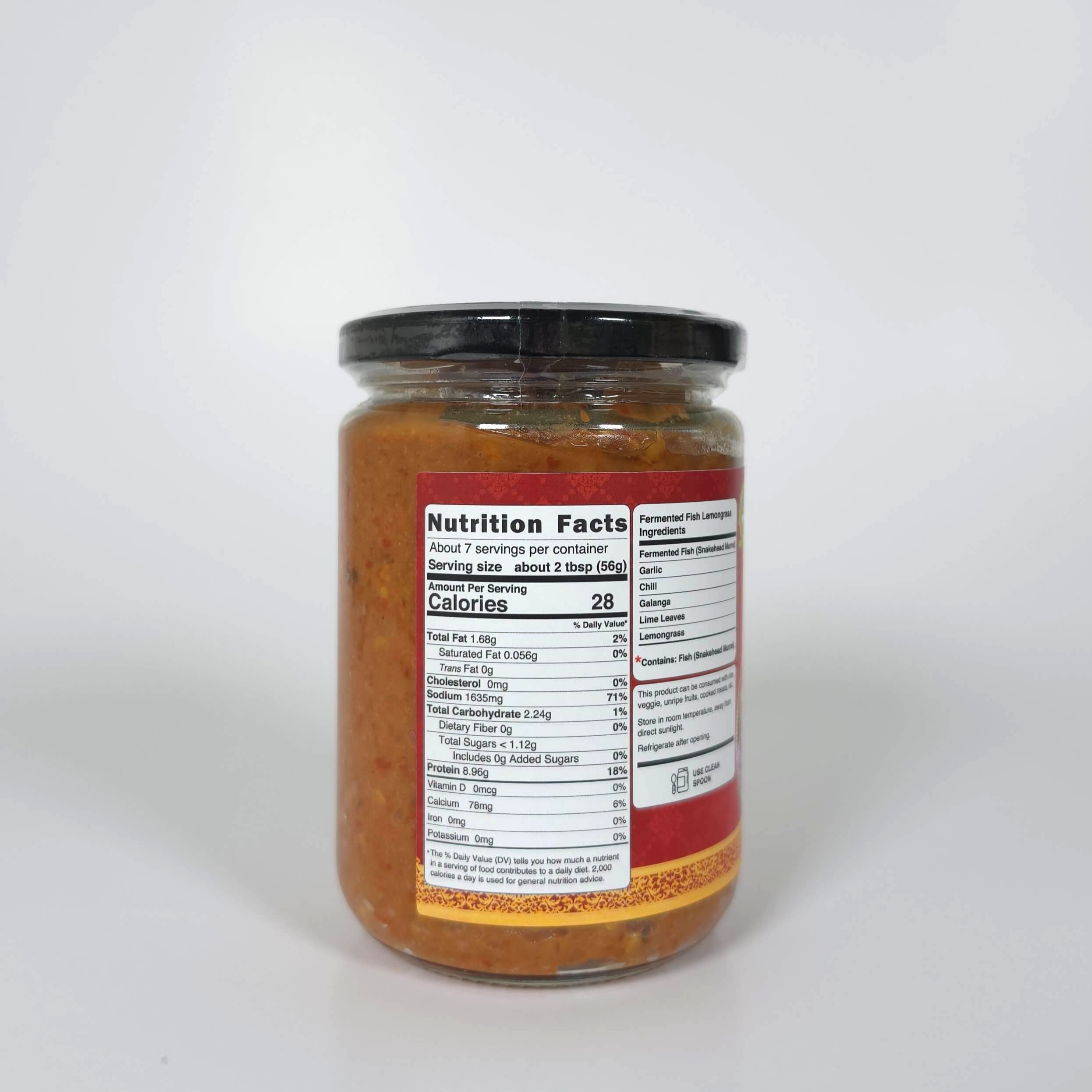 Fermented Fish Lemongrass - 400g (14.1oz)