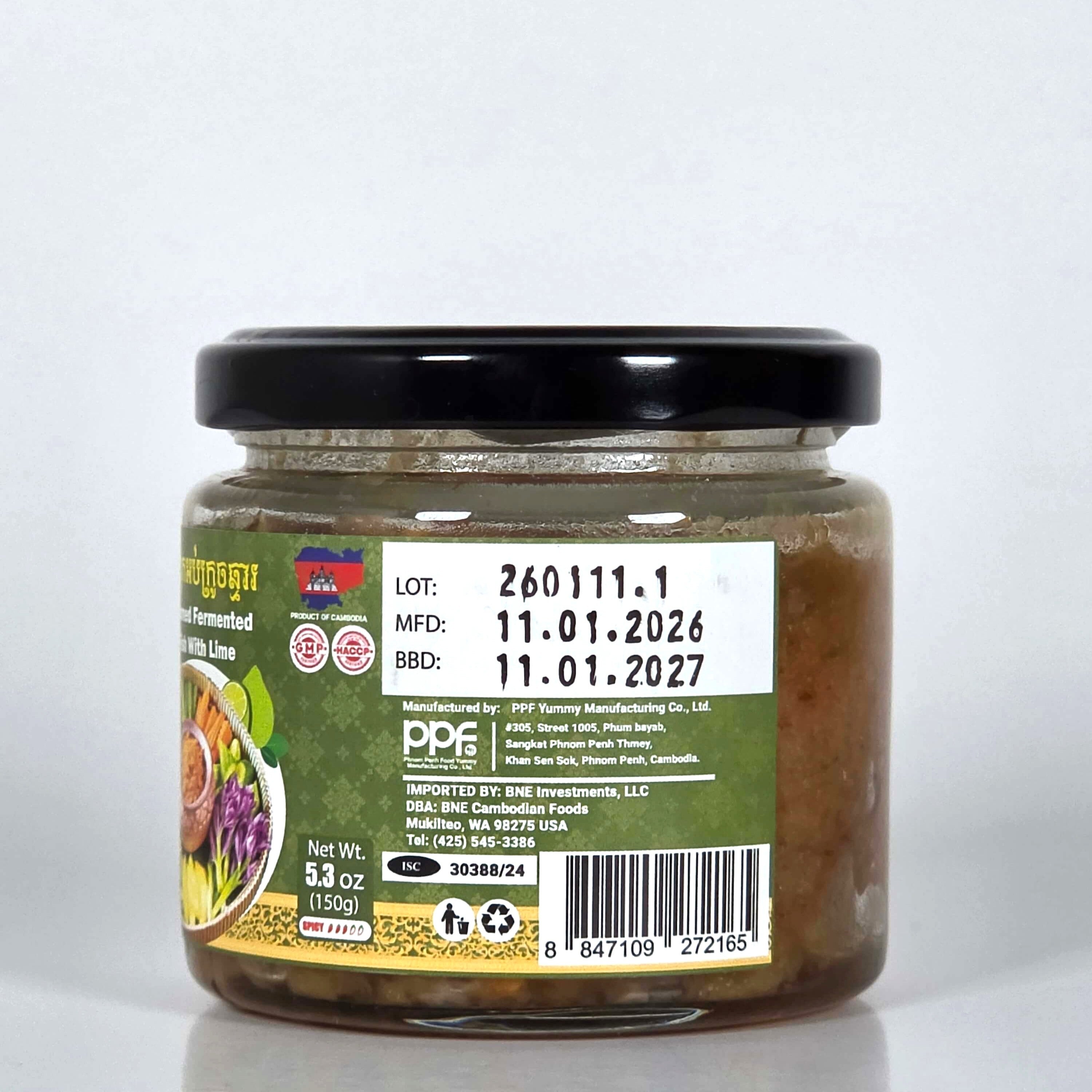 Steam Fermented Fish with Lime - 150g(5.3oz)