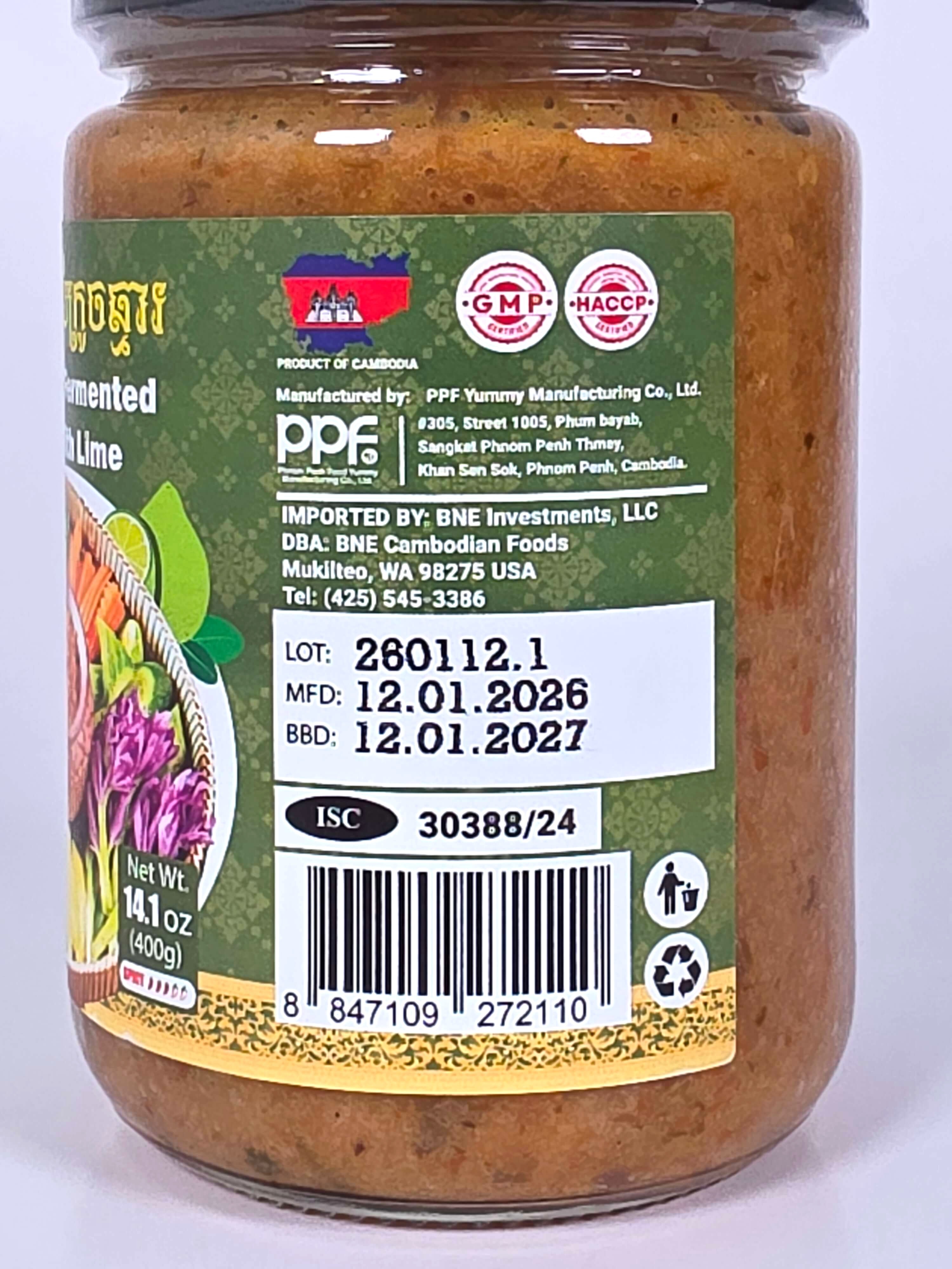 Steam Fermented Fish with Lime - 400g (14.1oz)