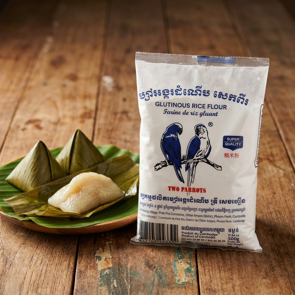 Two Parrots Glutinous Rice Flour – 500g (17.64oz)