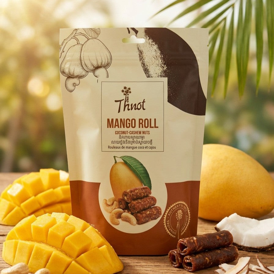 Thnot Mango Roll – Coconut & Cashew 200g (7.05oz)